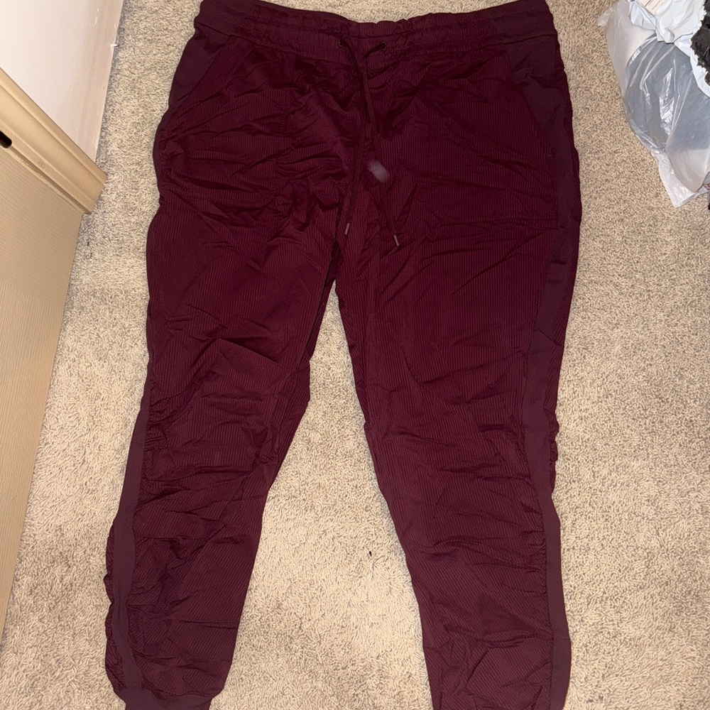 Lululemon Burgundy Jogger Pants